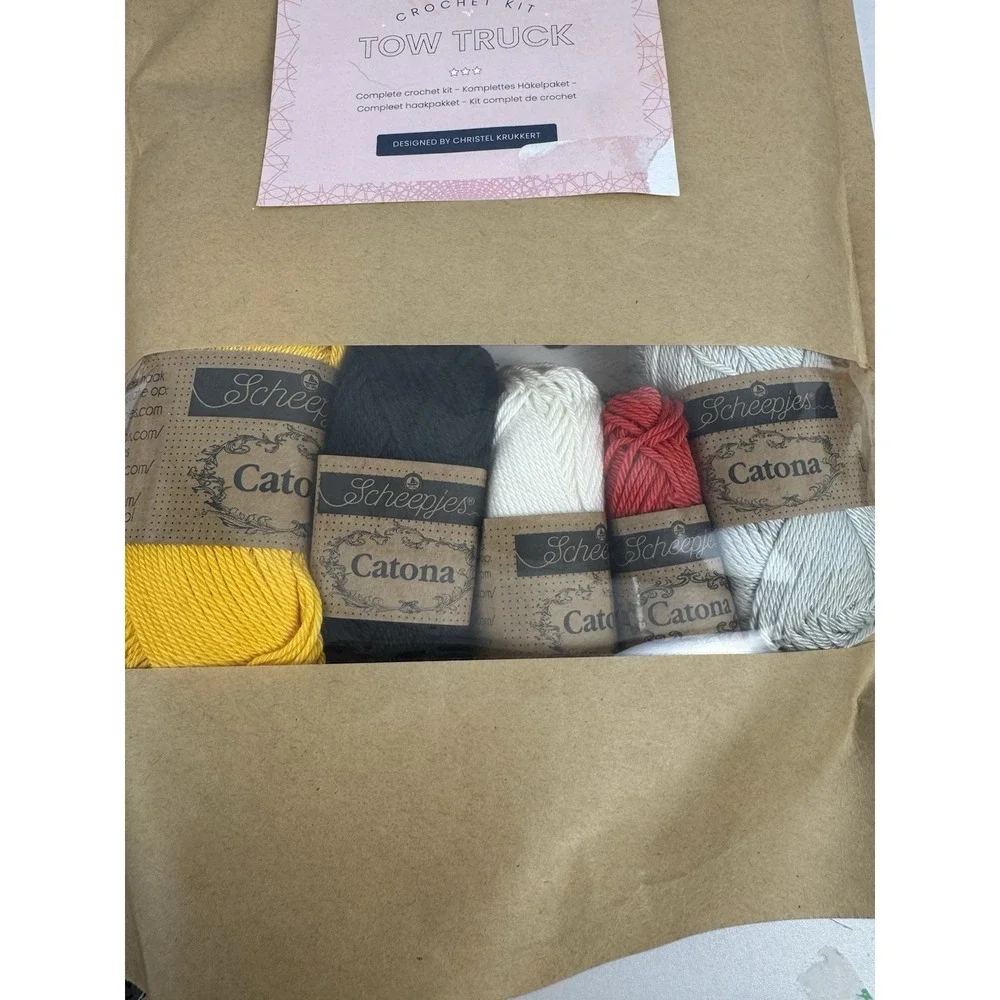 Hardicraft Tow‎ Truck Crochet Kit DIY Amigurumi Scheepjes Catona Yarn